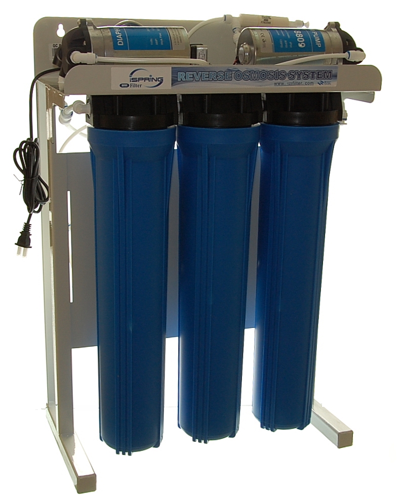iSpring 200GPD Commercial Reverse Osmosis Water Filter with Frame #RCB2P Compare to CRYSTAL QUEST� CQE-CO-02022